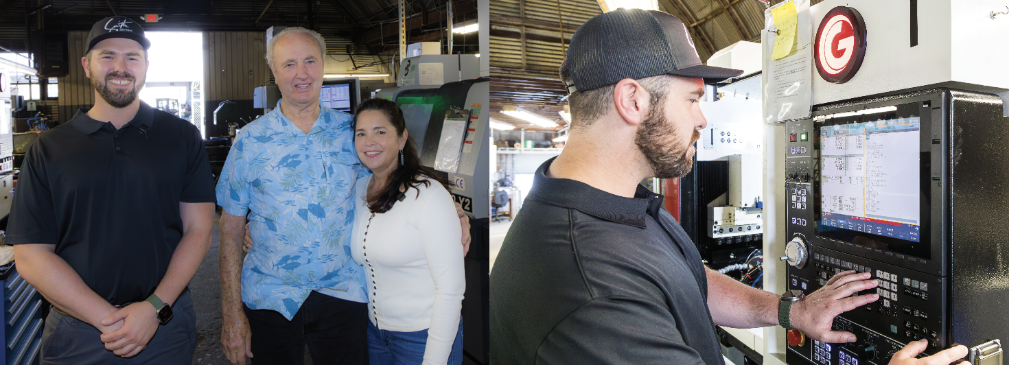 Left - 4th generation Hunter Smith, 2nd generation Larry Smith, 3rd generation Karen Smith-Amberg. Not pictured husband Jay Amberg, and son Jacob Amberg.